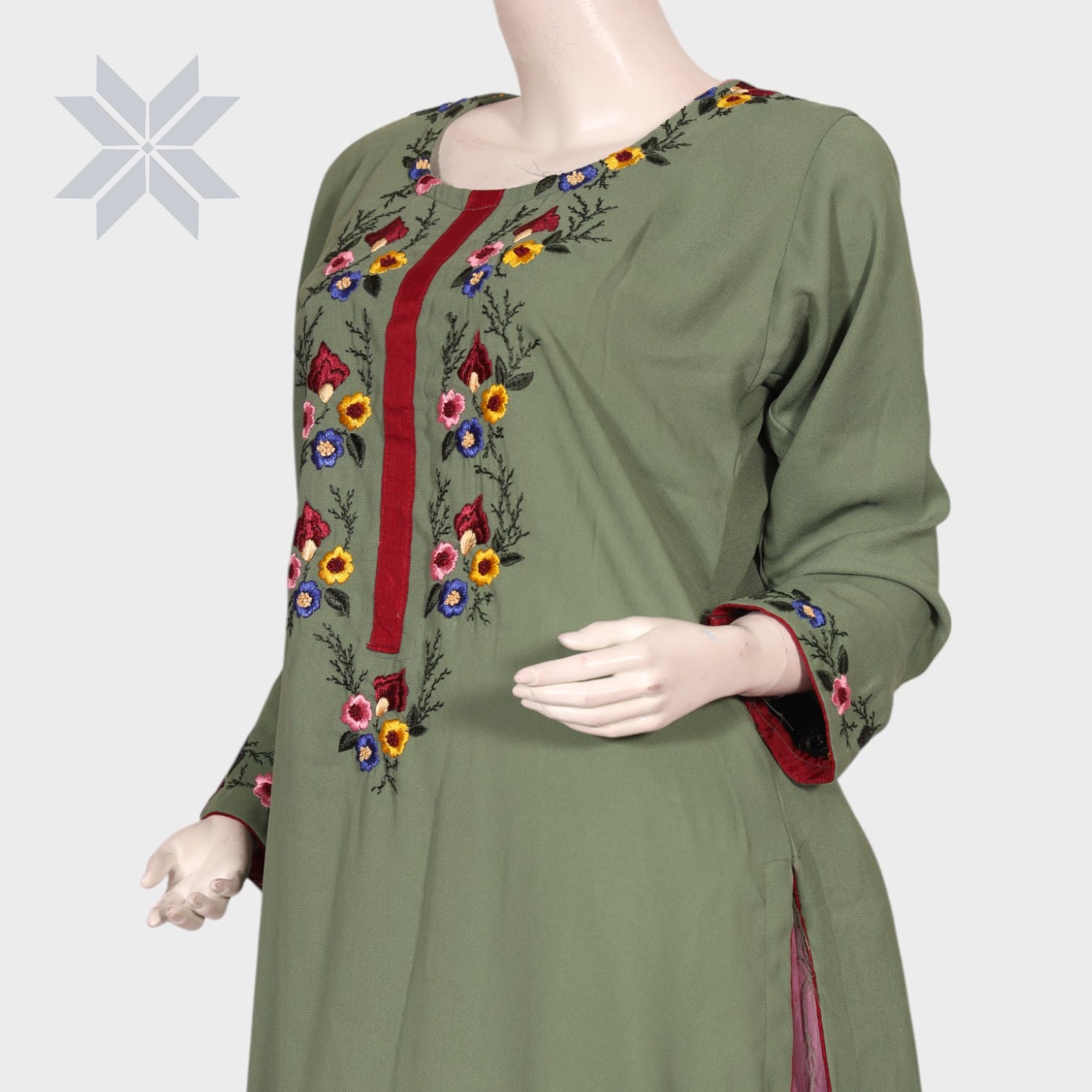 Sabz Gul Classic Embroidered Set
