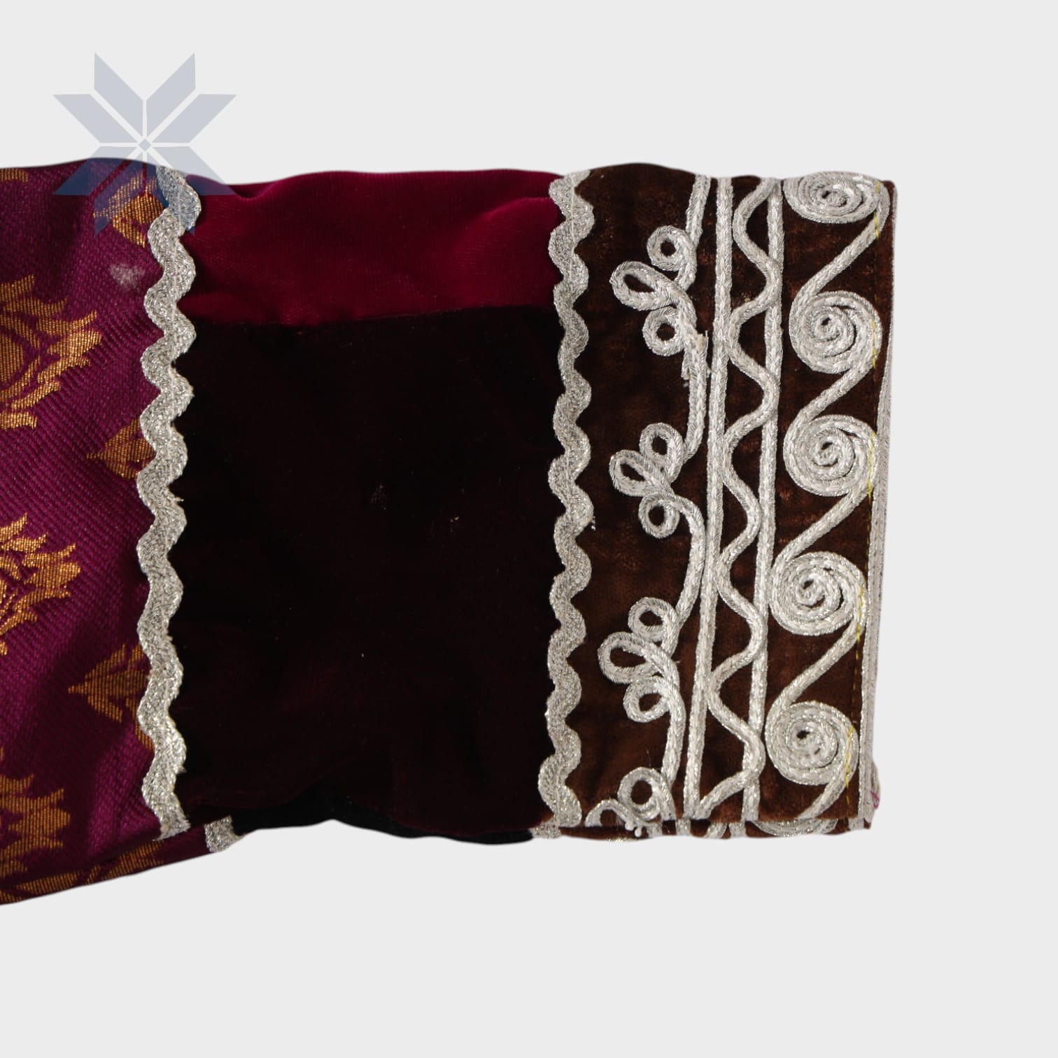 Mini Royal Maroon Afghani Dress Set