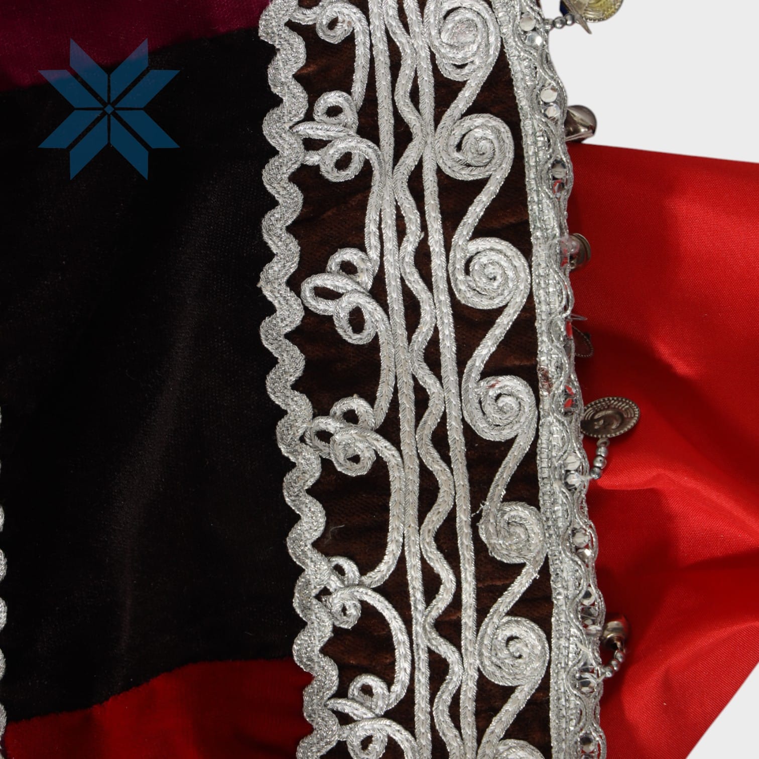Mini Royal Maroon Afghani Dress Set