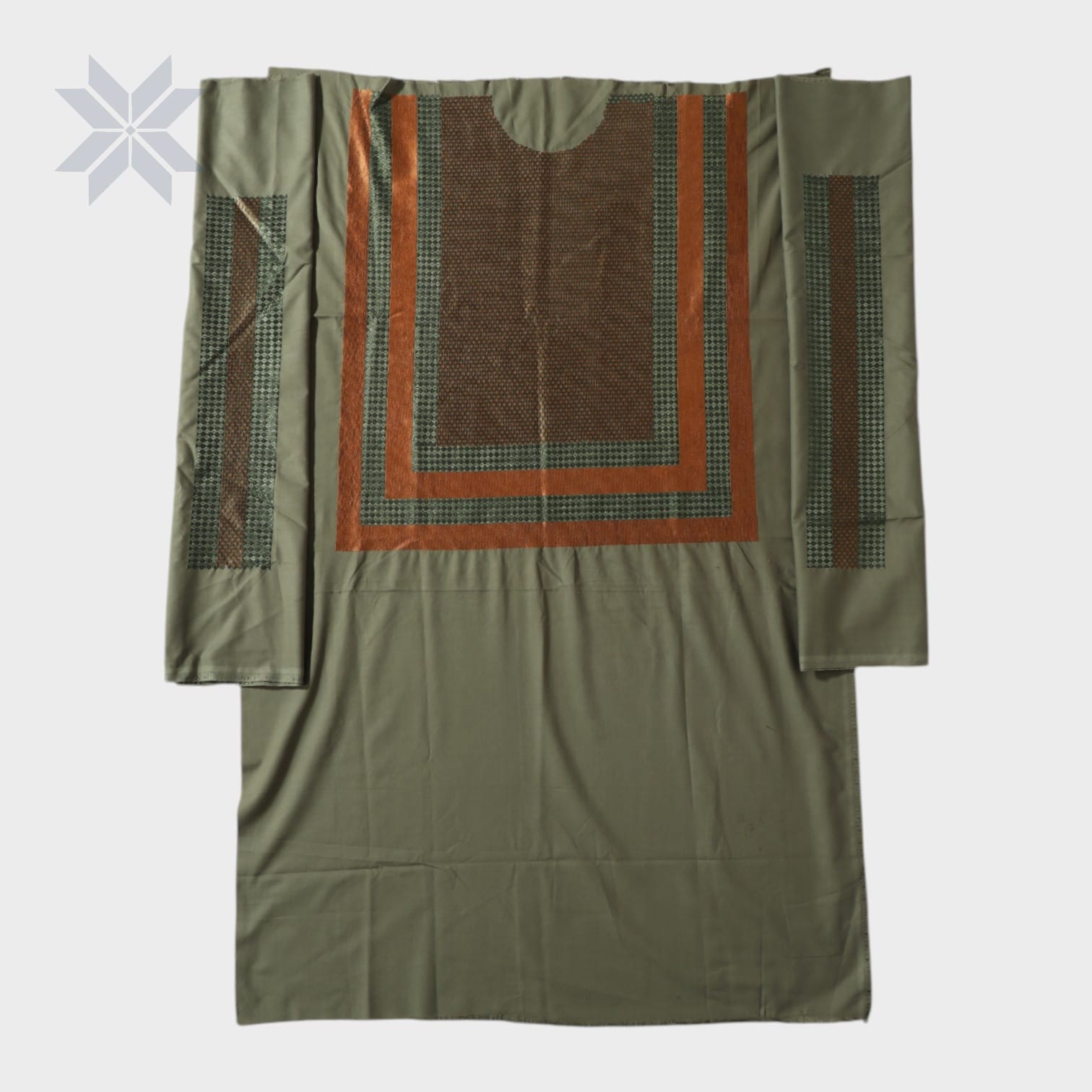 Olive Heritage Men's Afghani Perahan handmade Yakhan