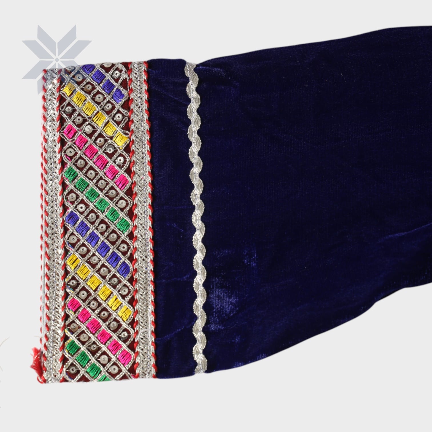 Midnight Velvet Embroidered Afghani Dress (Kids)