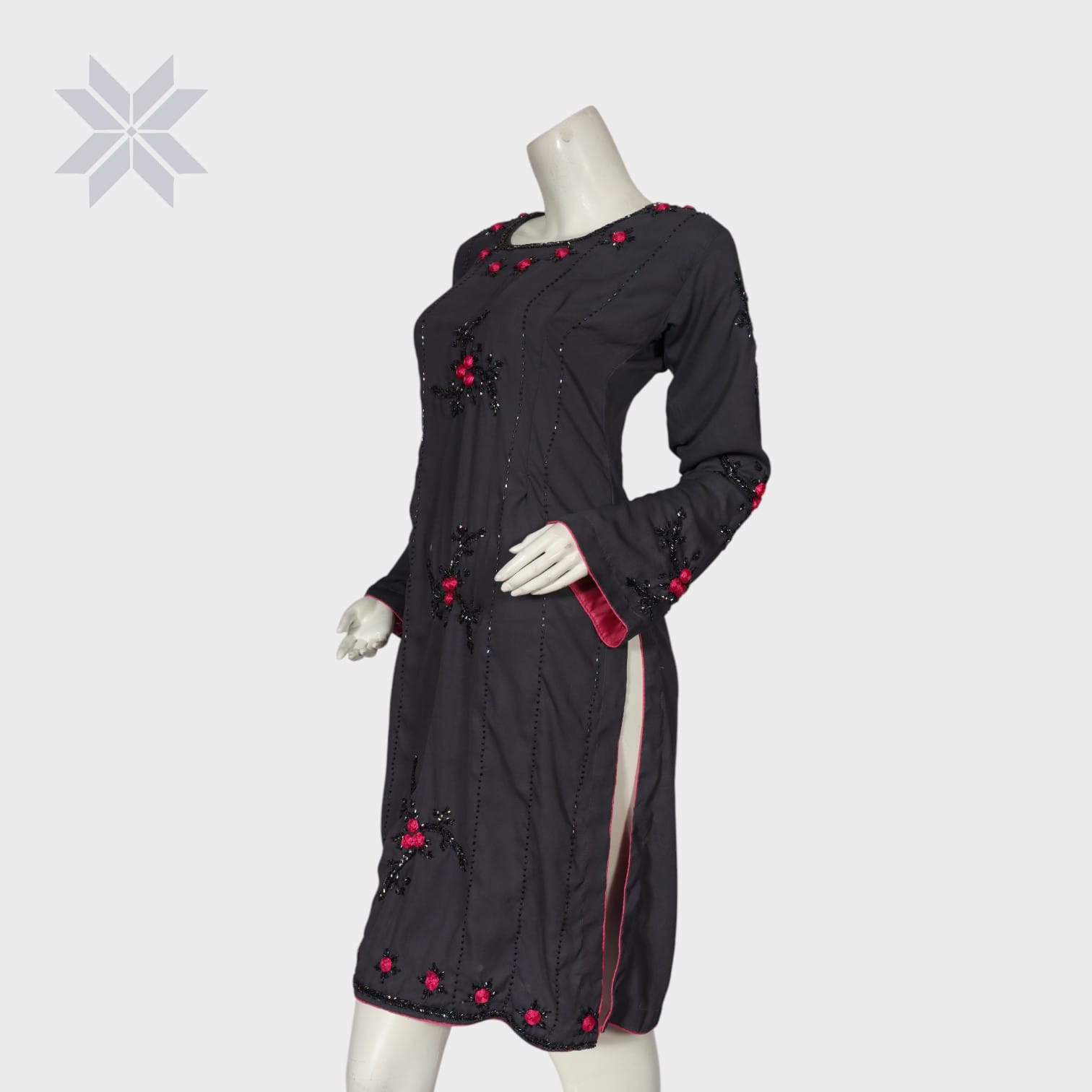 sachin and babi light blue dress Ritu Kumar black embroidered tunic dress main image 0