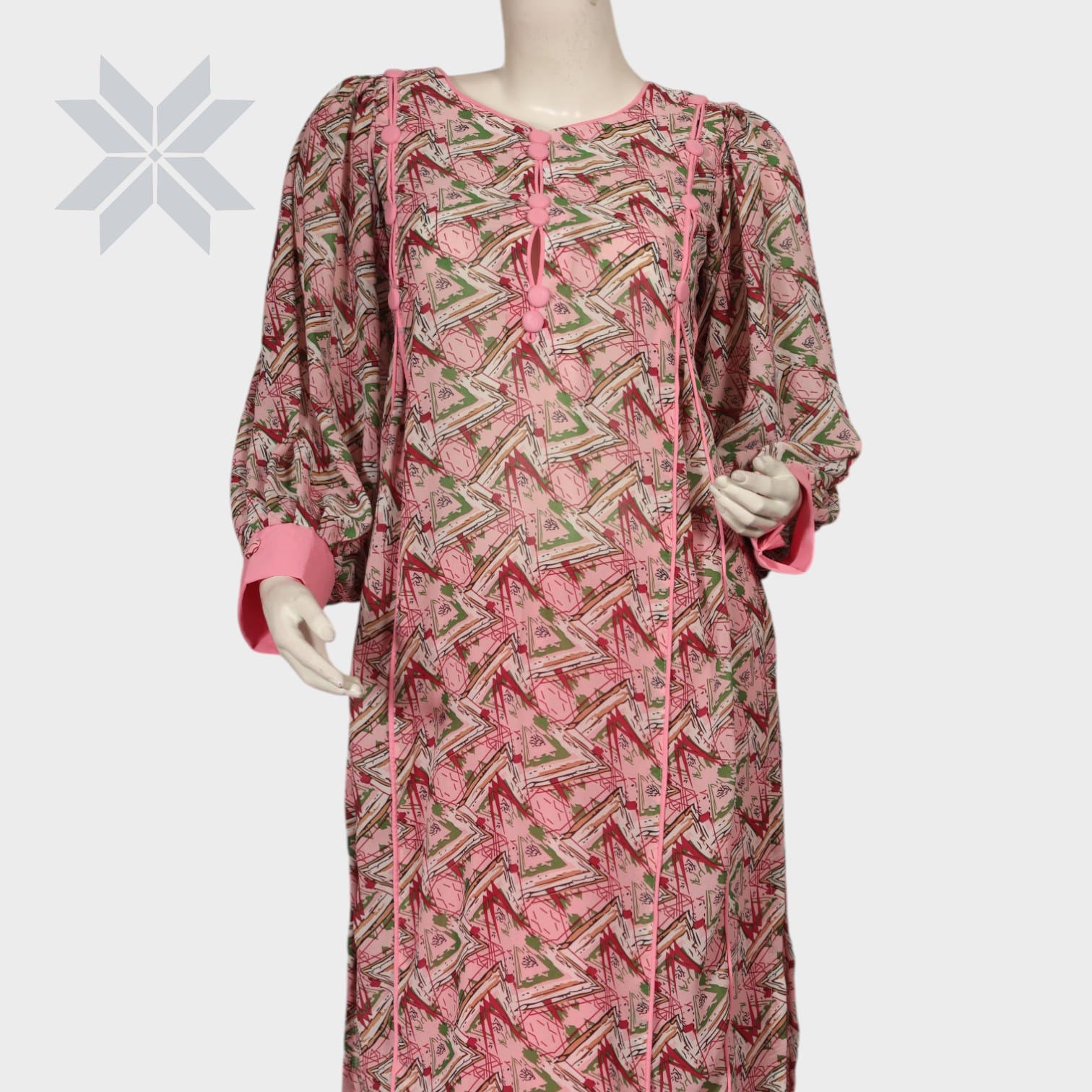 Blush Harmony Printed Tunic Set