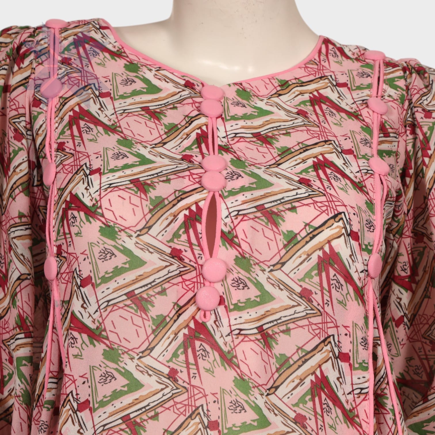 Blush Harmony Printed Tunic Set