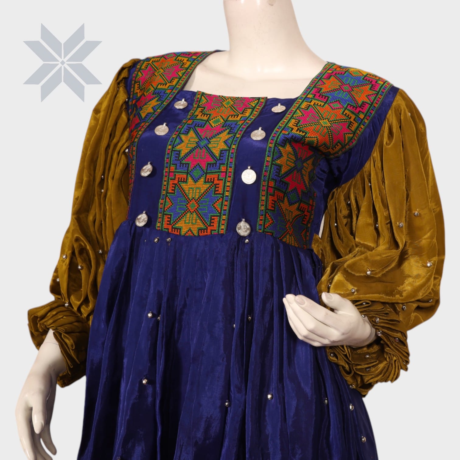 Royal Dusk Afghani Dress