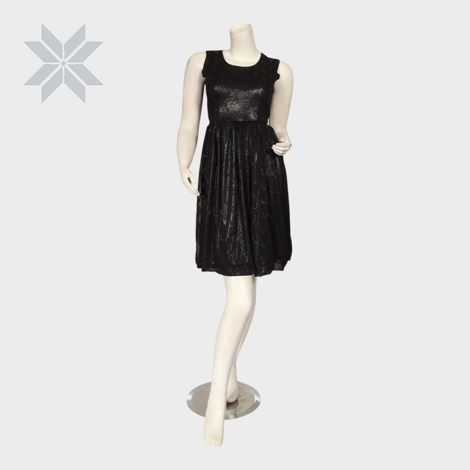 Midnight Radiance Sleeveless Dress