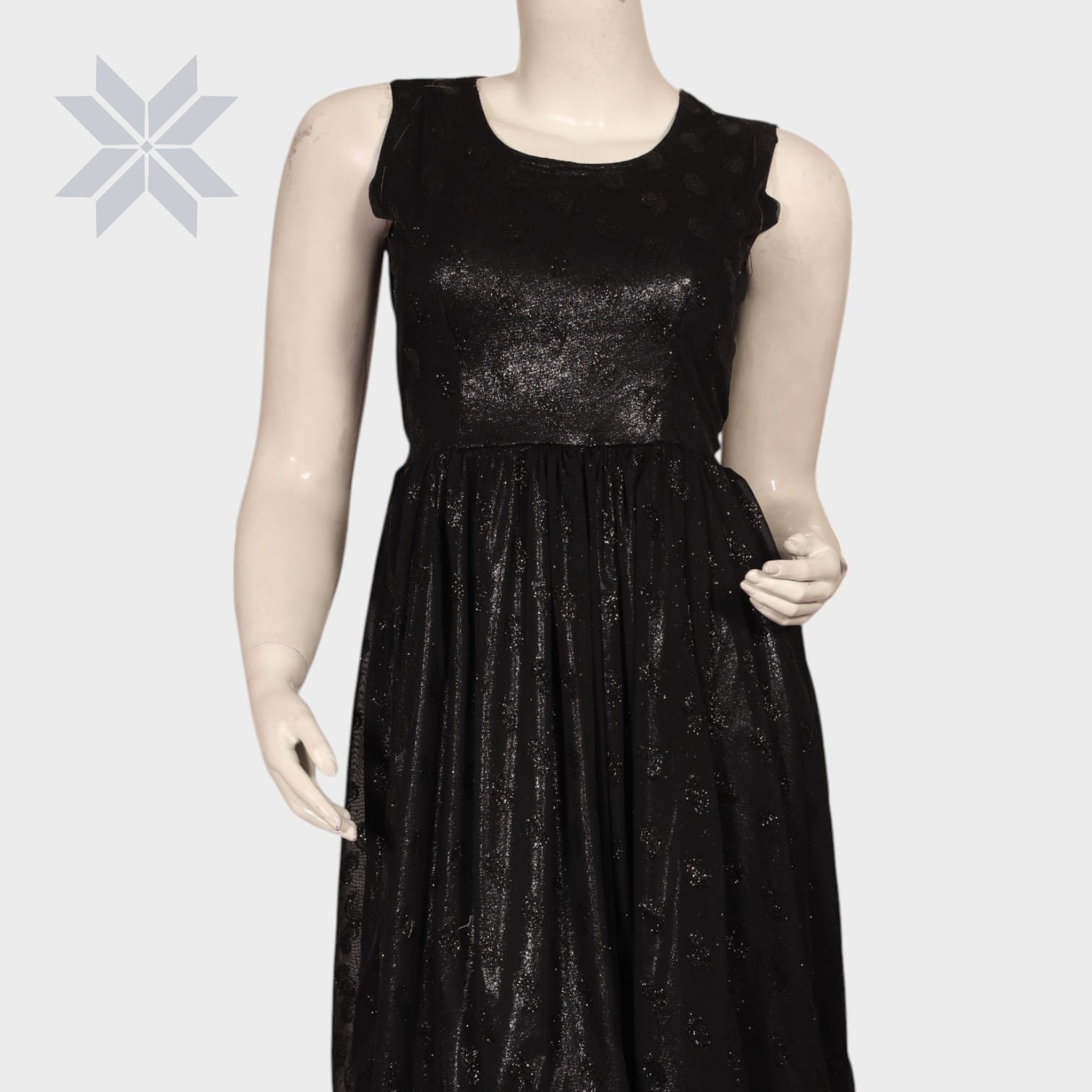 Midnight Radiance Sleeveless Dress