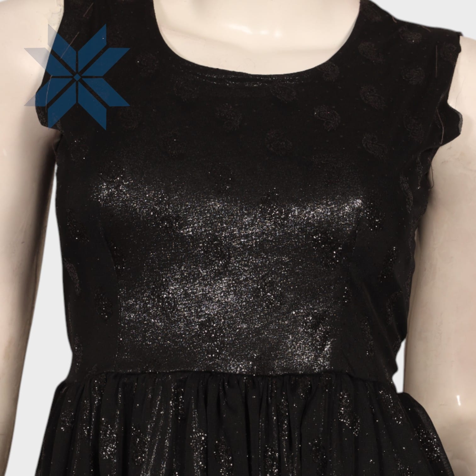 Midnight Radiance Sleeveless Dress
