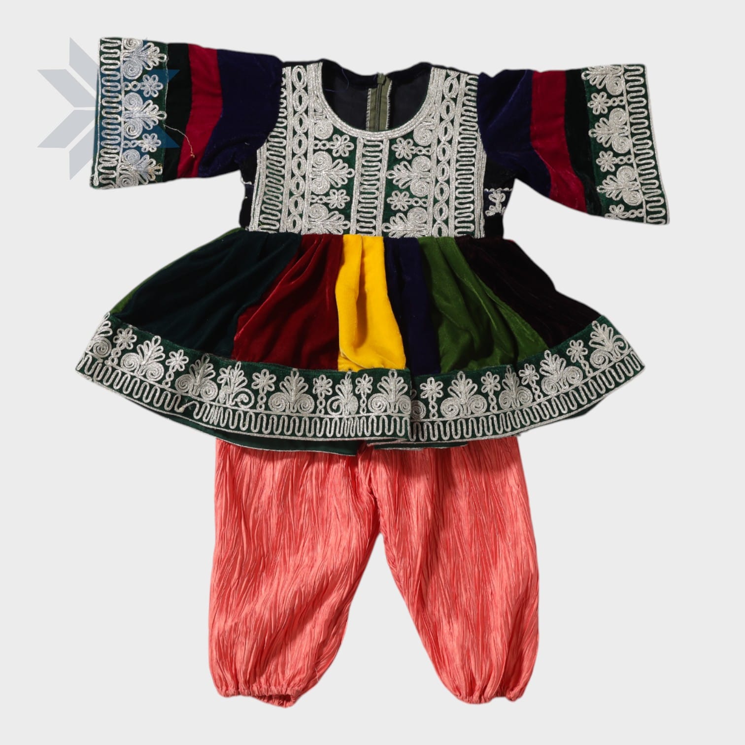 Parwana Patchwork Baby Dress Set