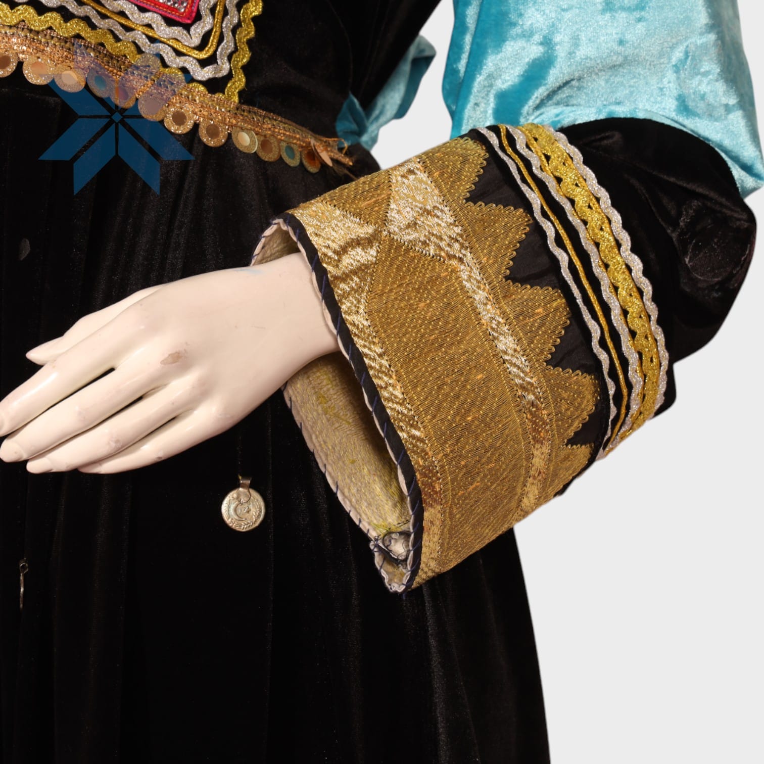 Noorani Velvet Afghani Dress