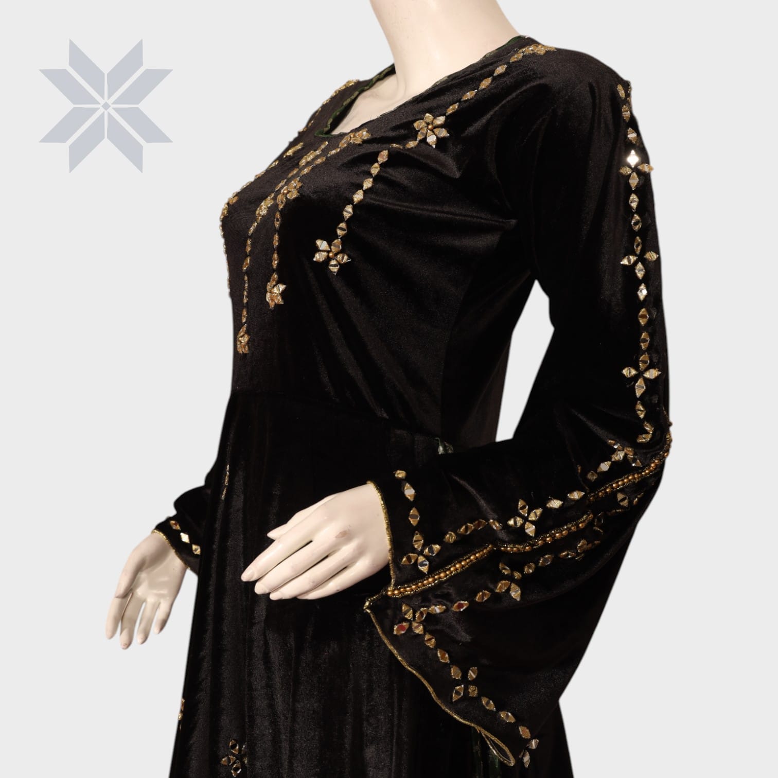 Zareen Velvet Charm Dress