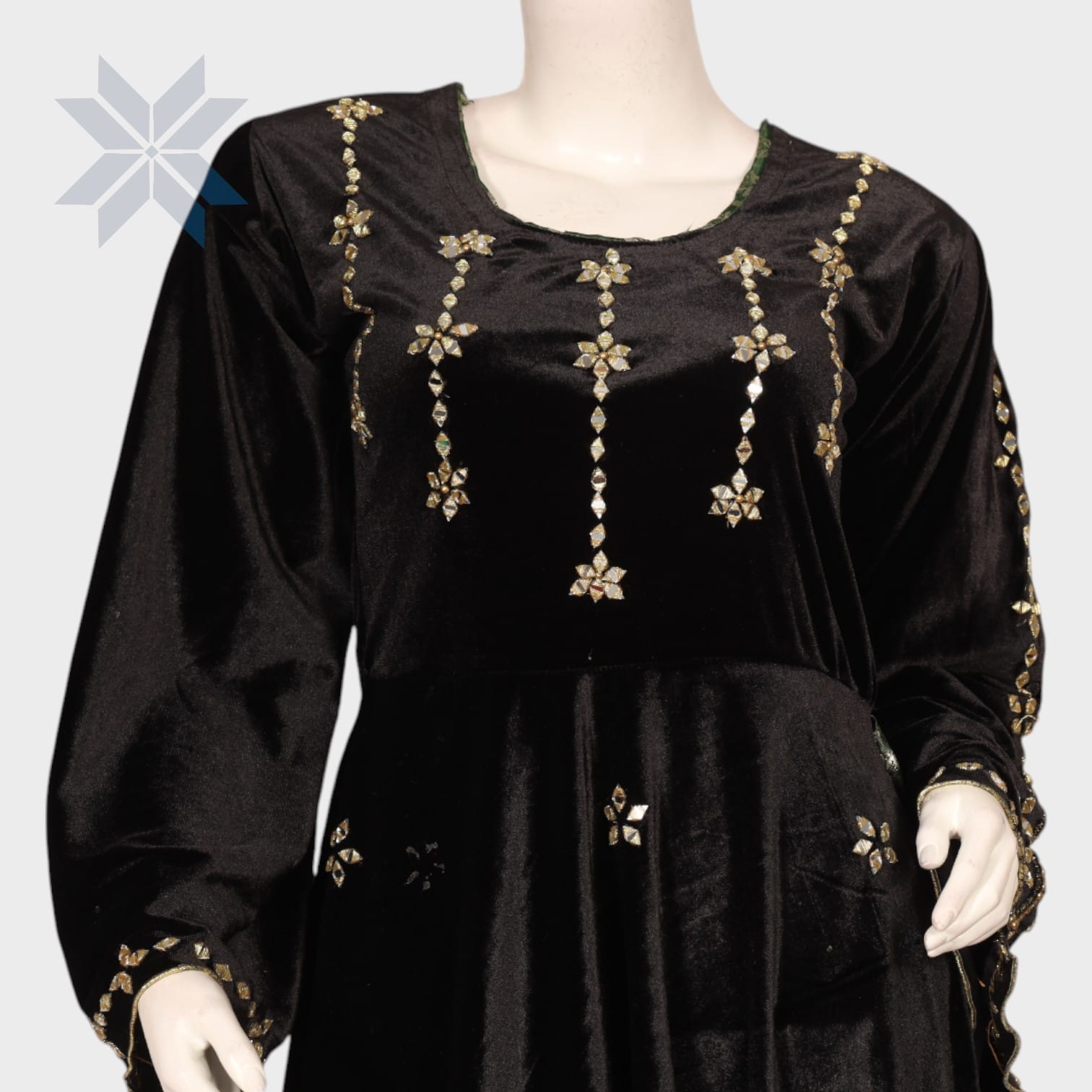 Zareen Velvet Charm Dress