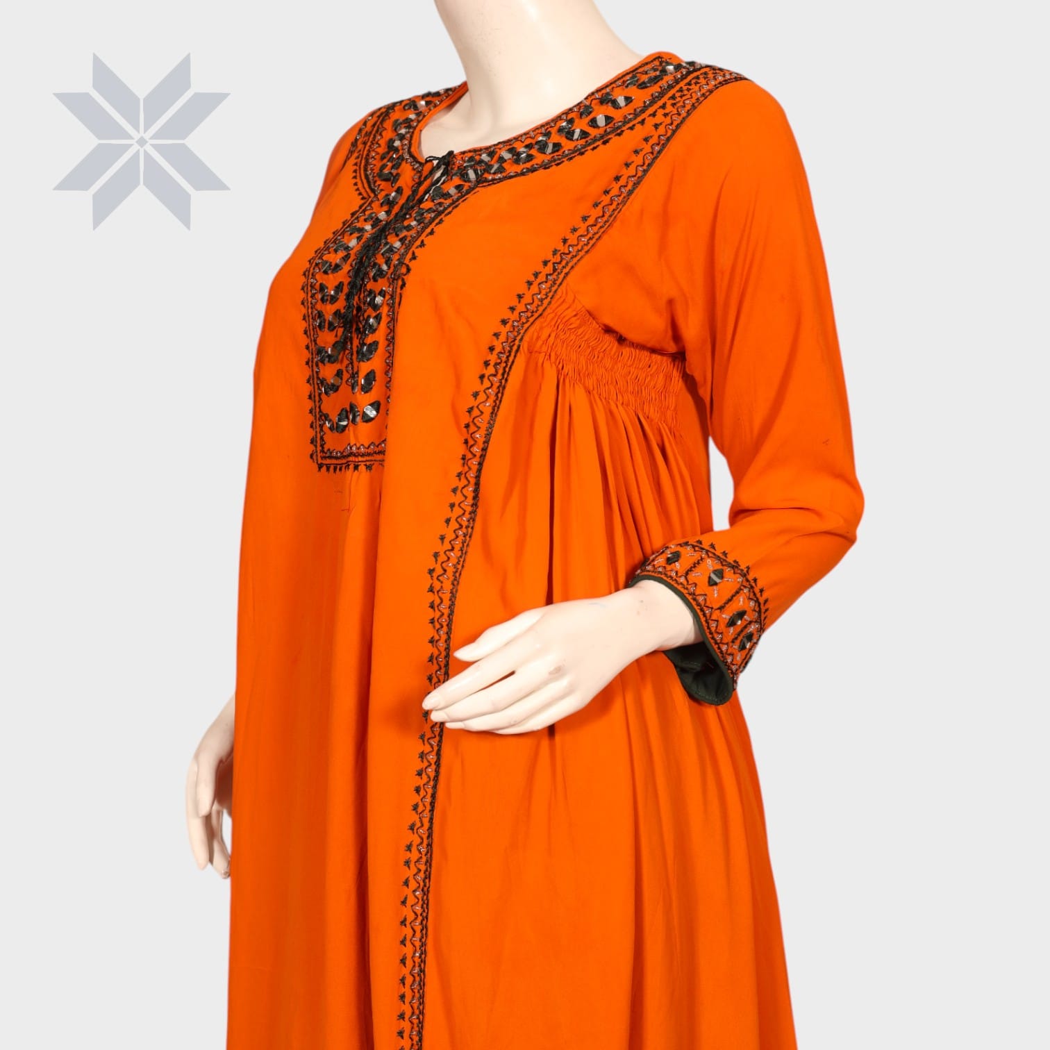 Amber Radiance Afghani Tunic Set