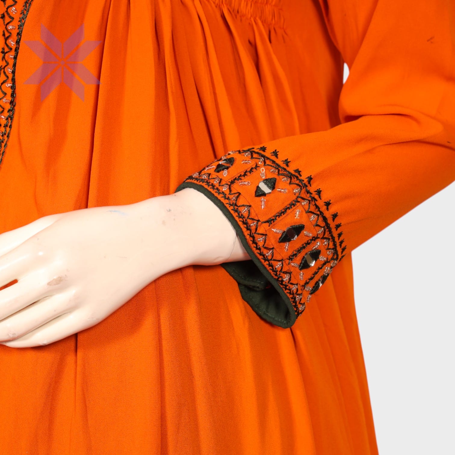 Amber Radiance Afghani Tunic Set