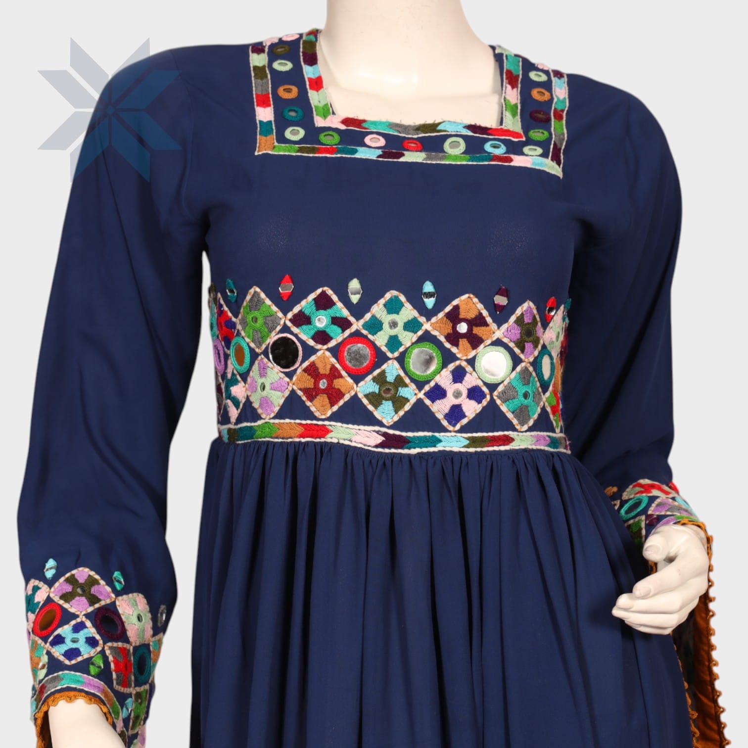 Midnight Mosaic Afghani Dress