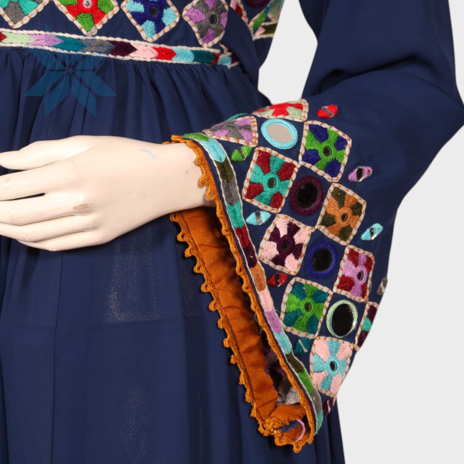 Midnight Mosaic Afghani Dress