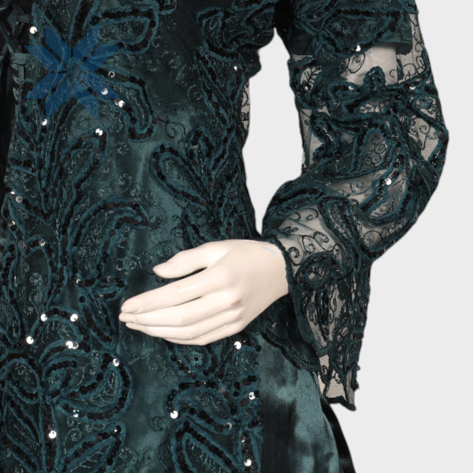 Emerald Radiance Formal Gown Set
