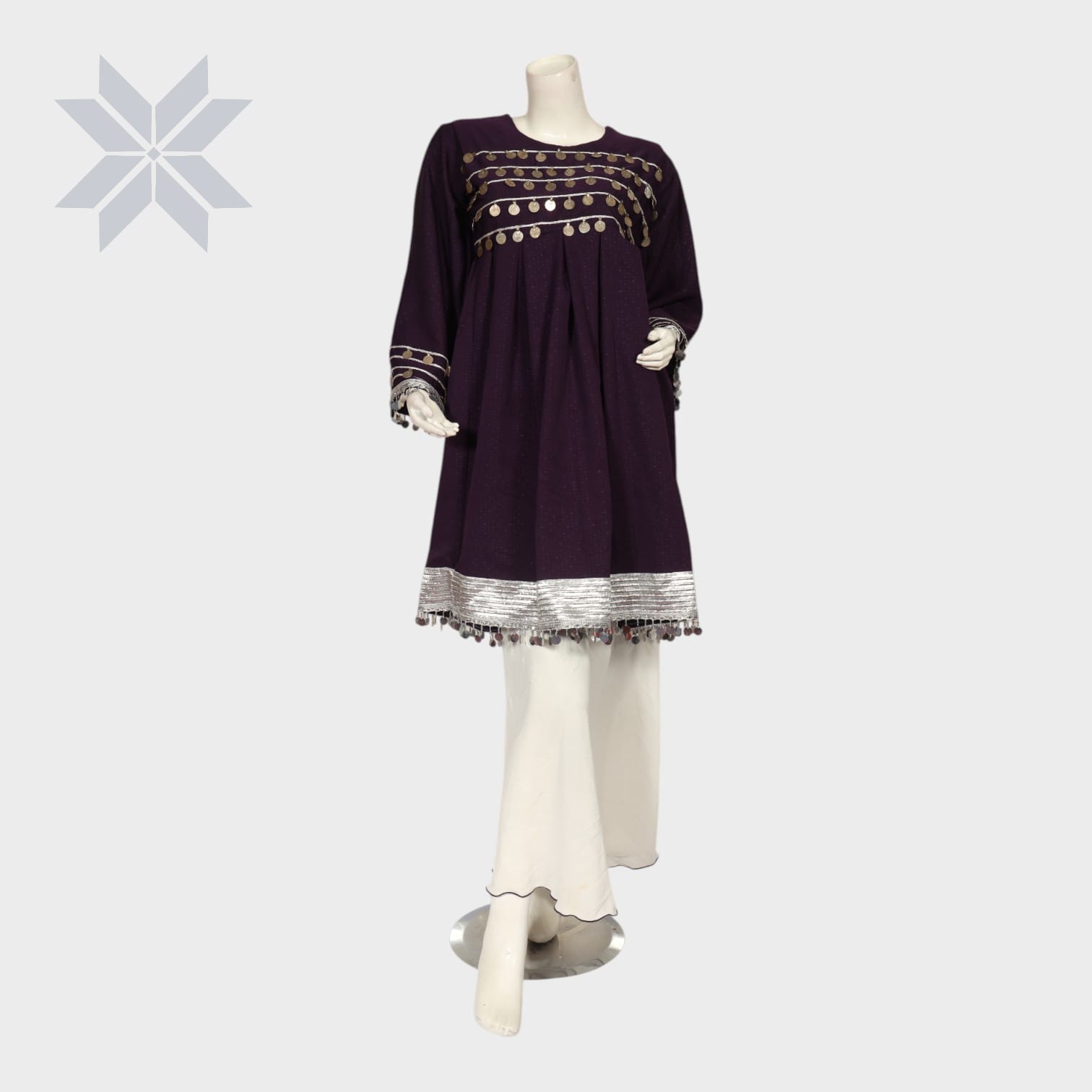 Noor-e-Banafsha Embellished Tunic Set