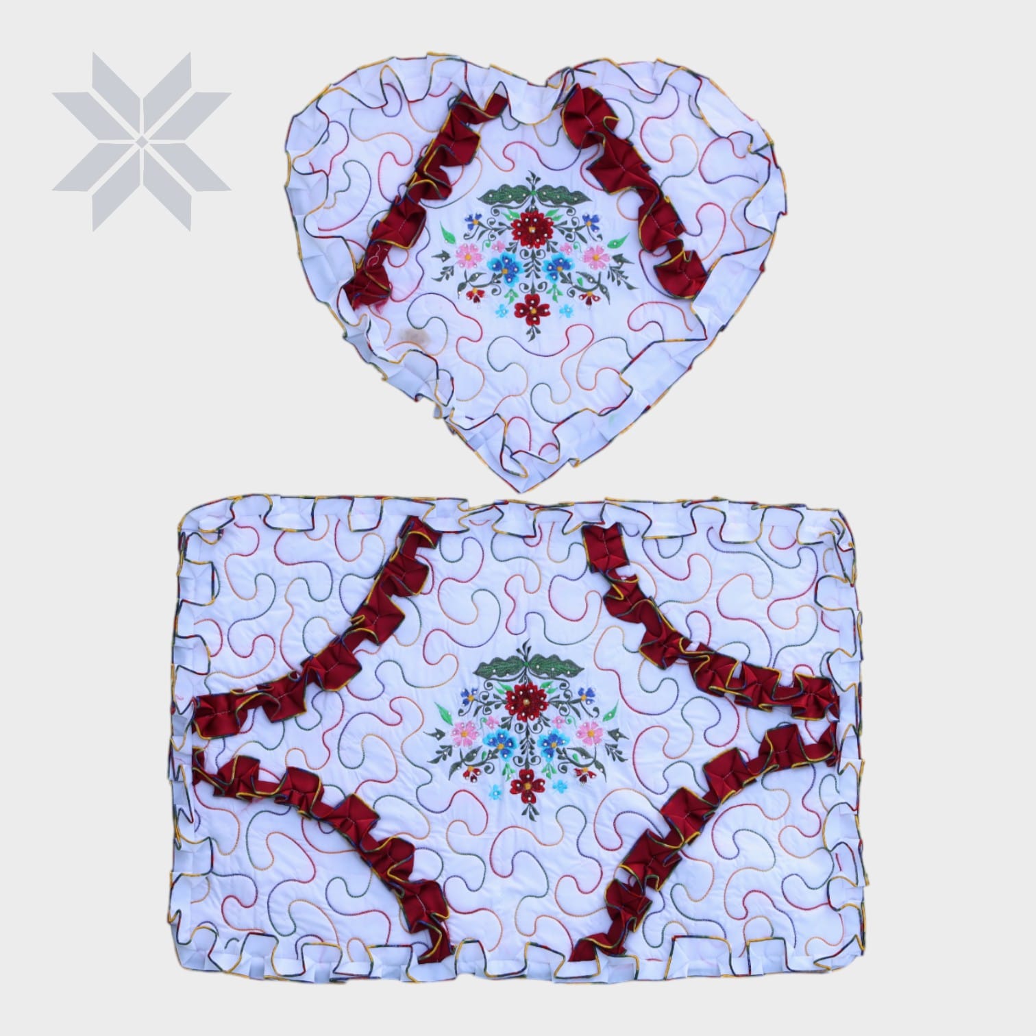 Rosette Charm Cushion Set
