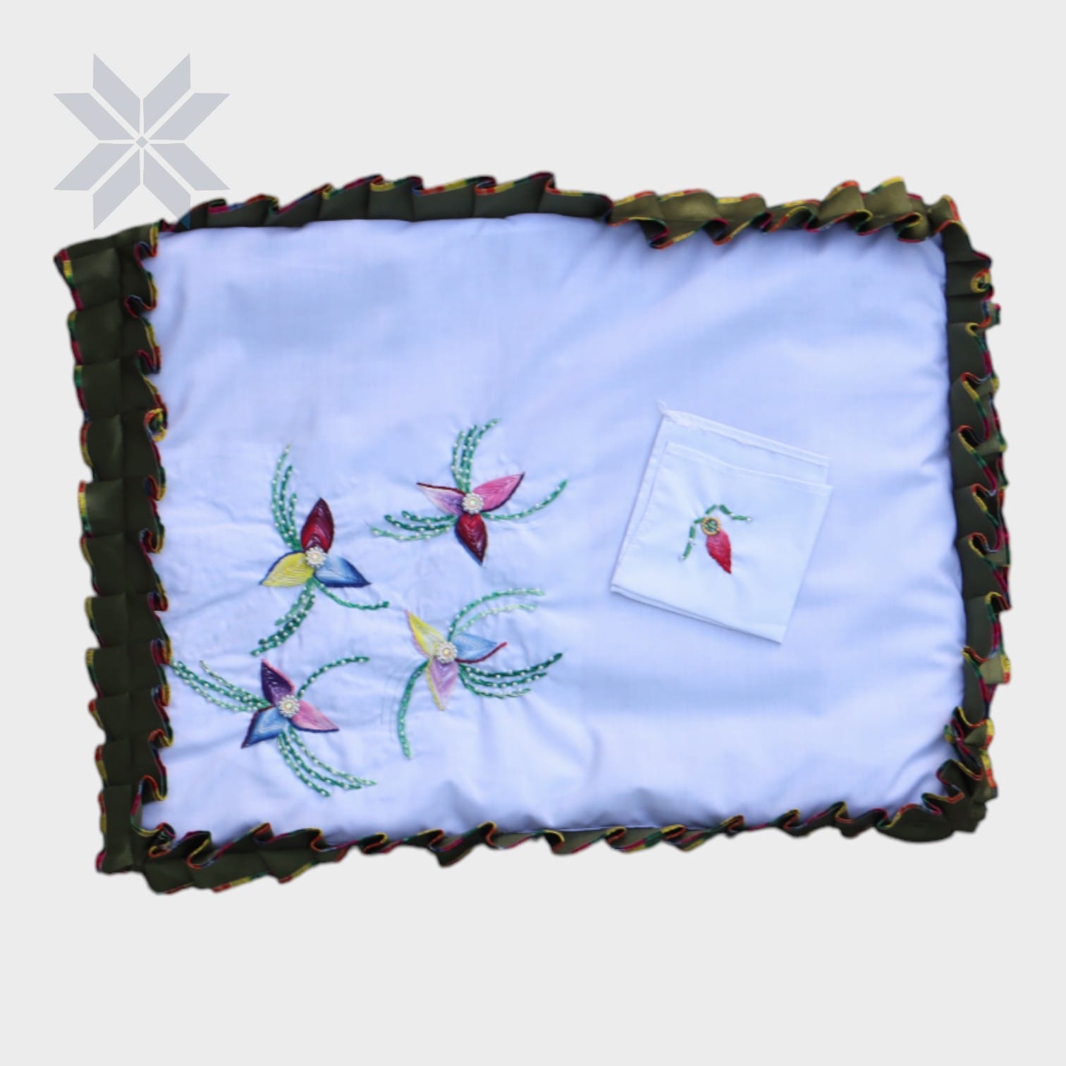 Garden Whirl Embroidered Bedding Baby Set