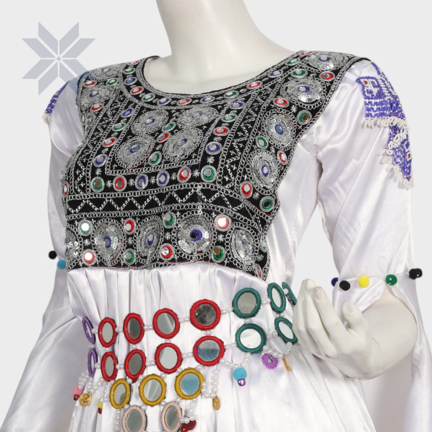 White Radiance Kuchi Dress
