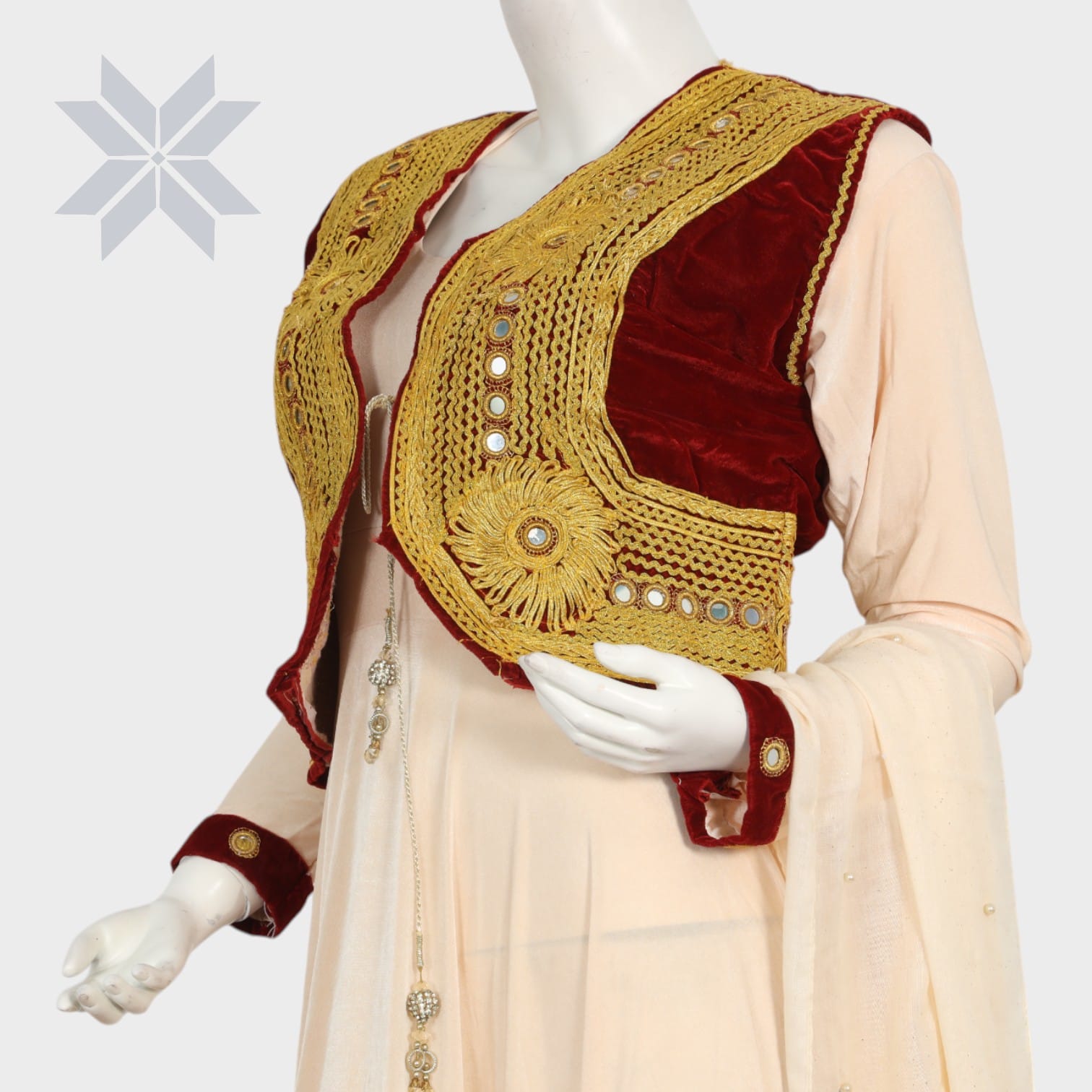 Golden Grace Traditional Dress Set