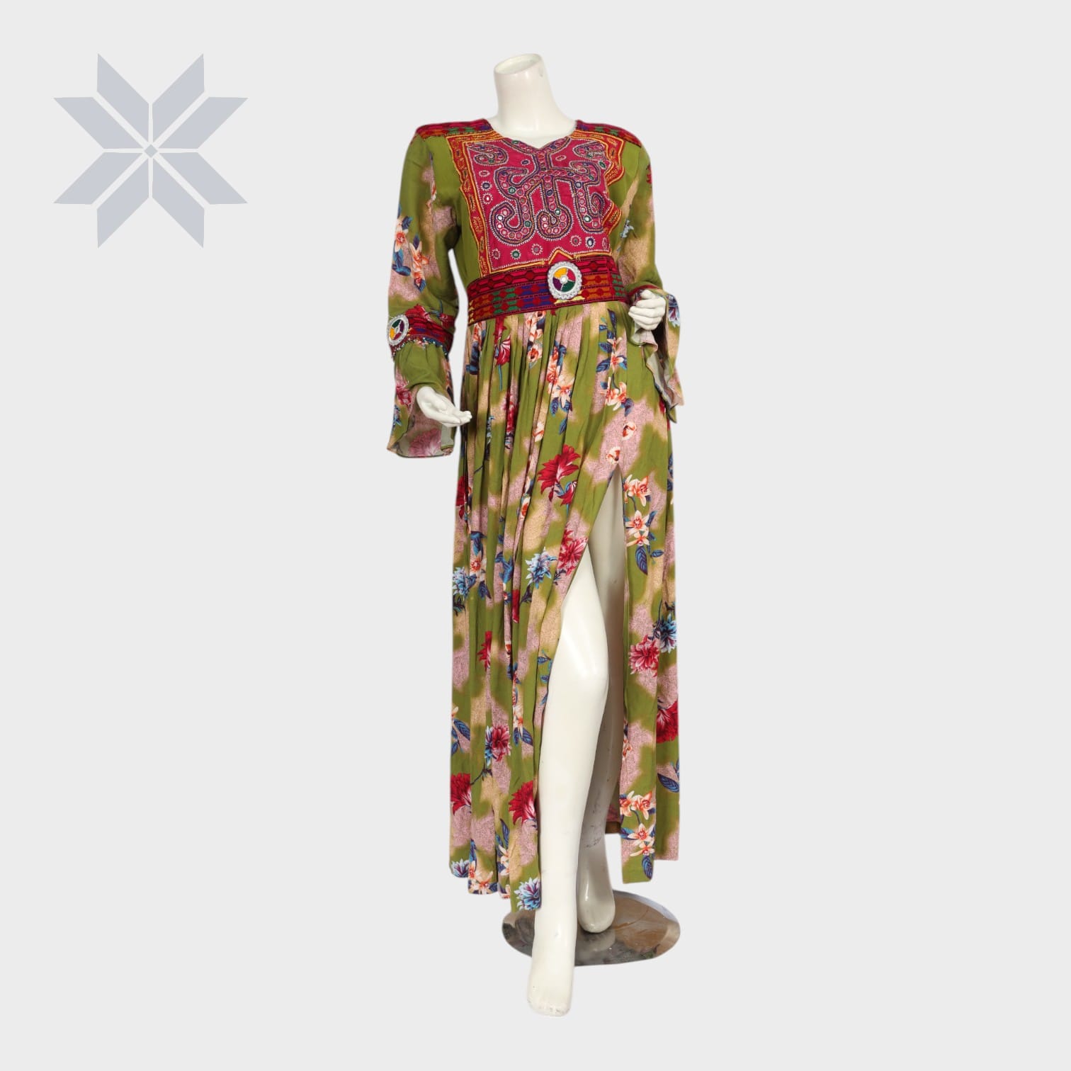 Spring Nomad Embroidered Dress