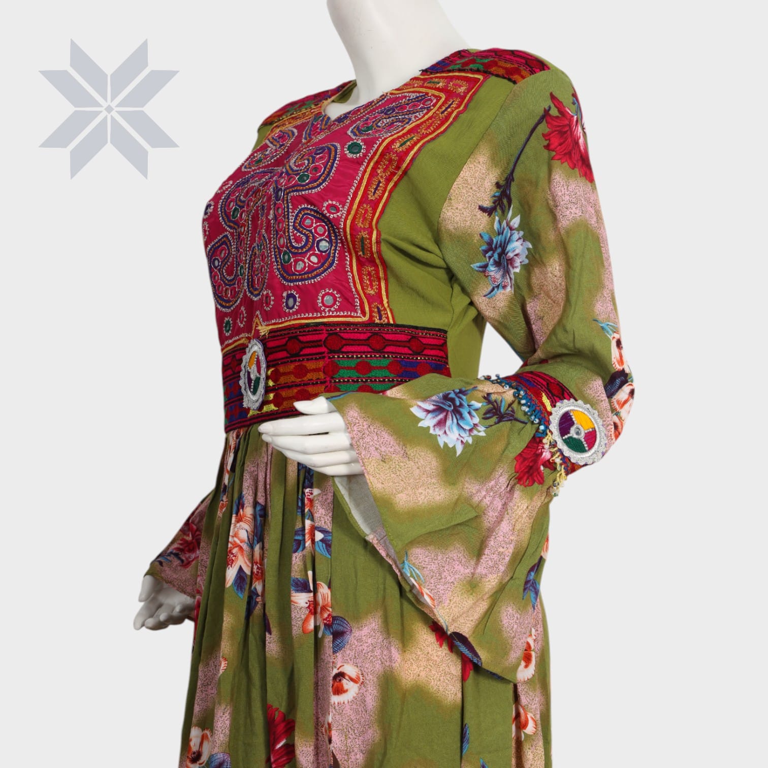 Spring Nomad Embroidered Dress