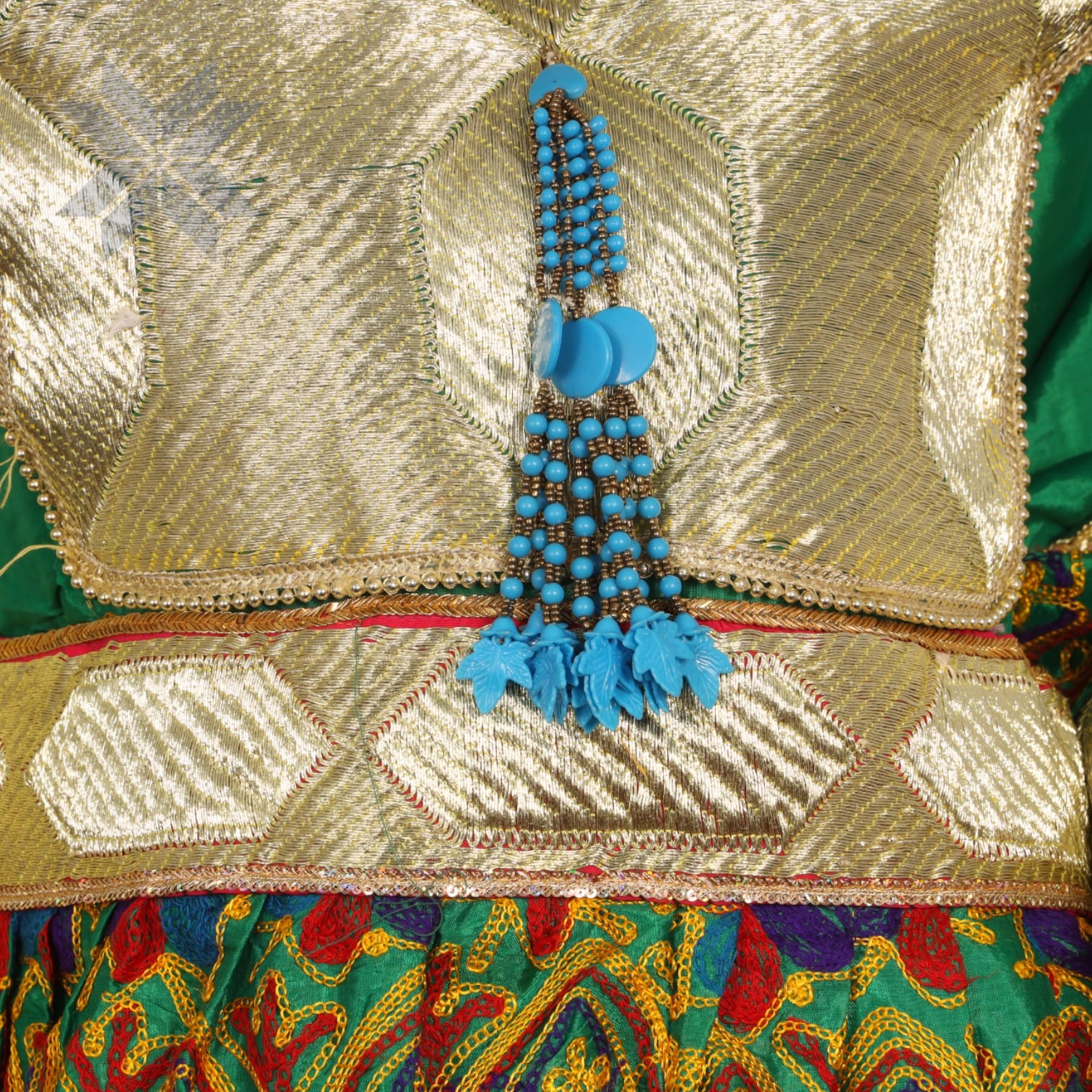 Royal Emerald Khesa Dress