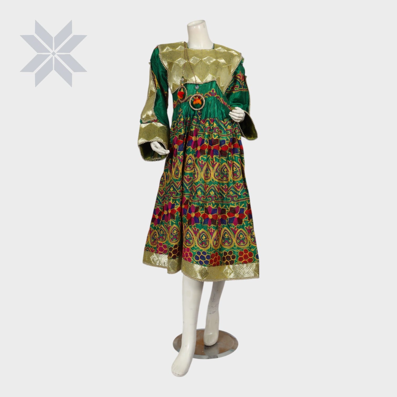 Golden Harmony Khesa Dress