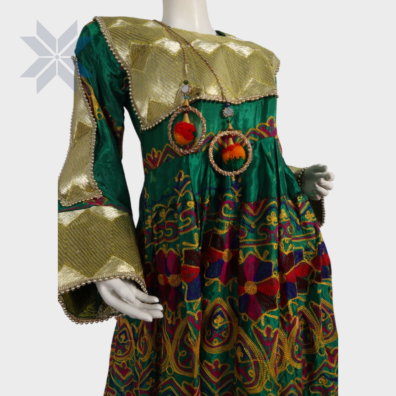 Golden Harmony Khesa Dress