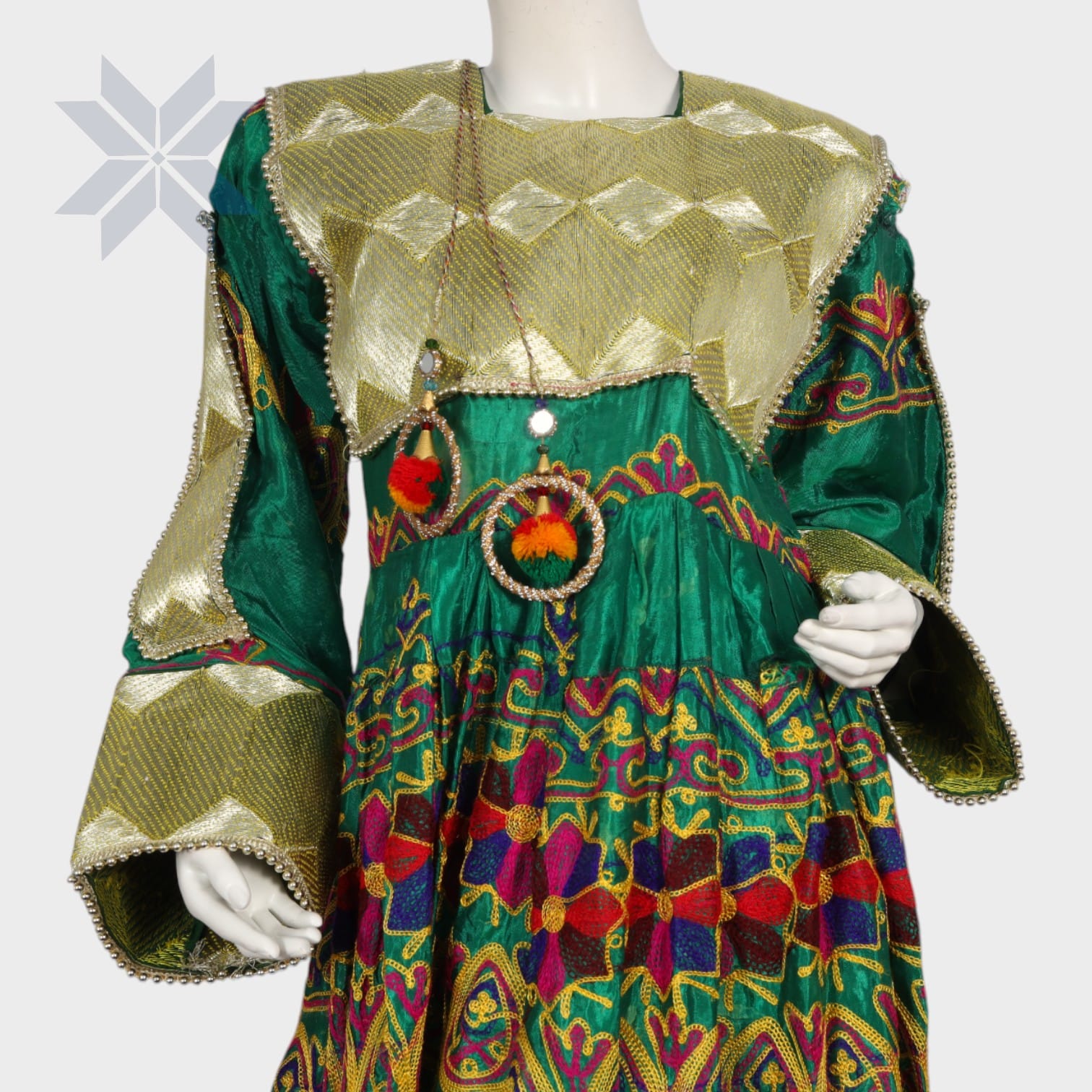Golden Harmony Khesa Dress