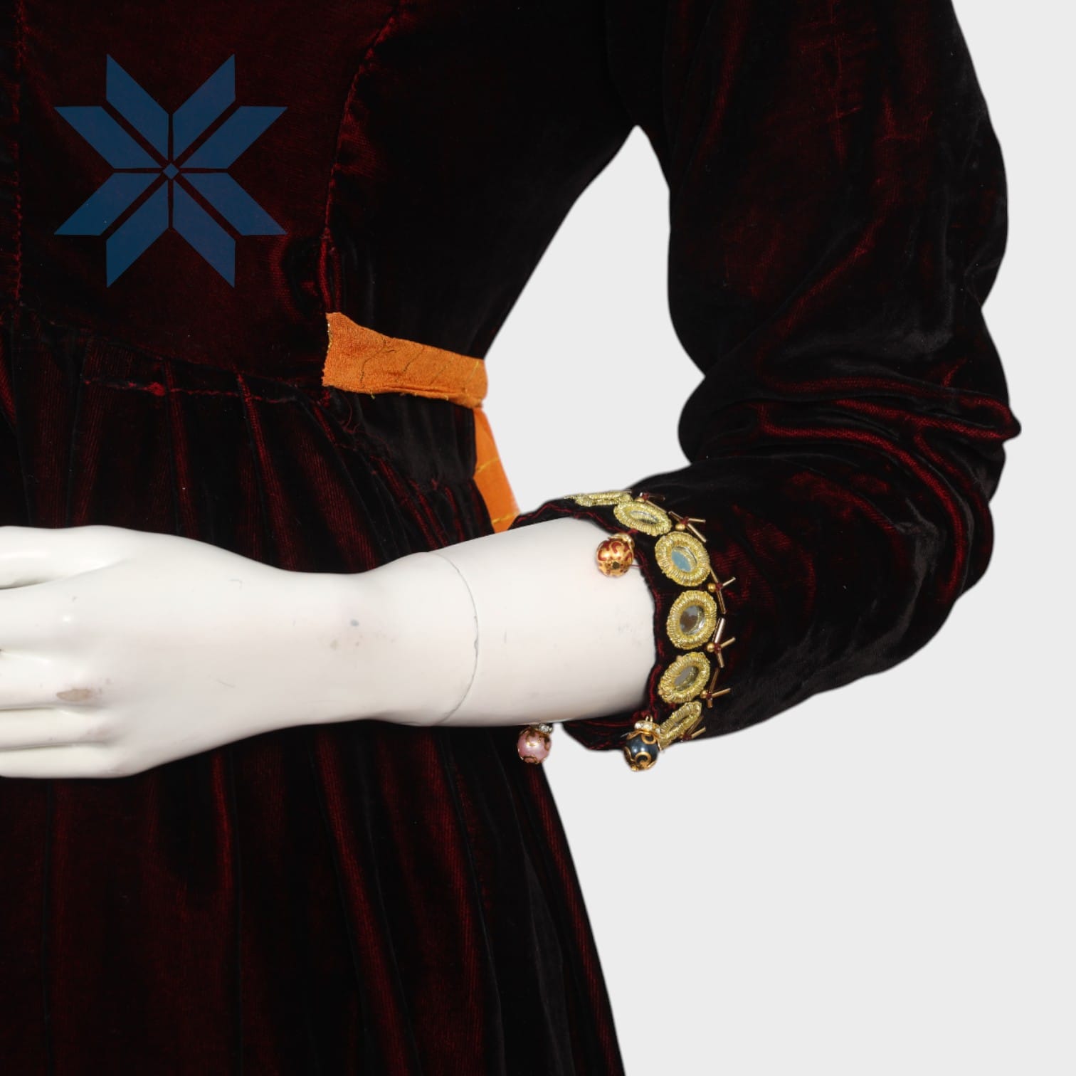 Velvet Charm Short Afghani Dress