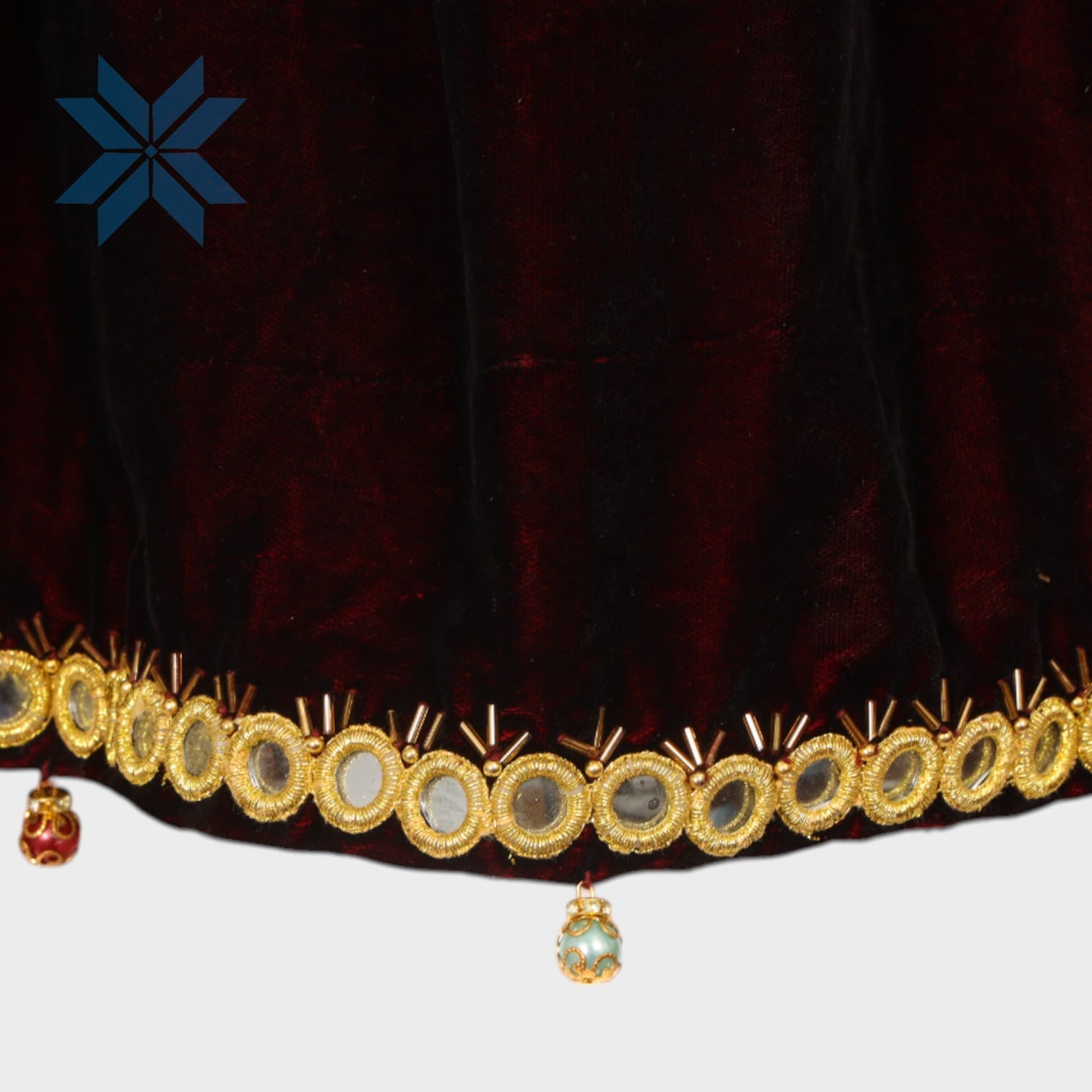 Velvet Charm Short Afghani Dress