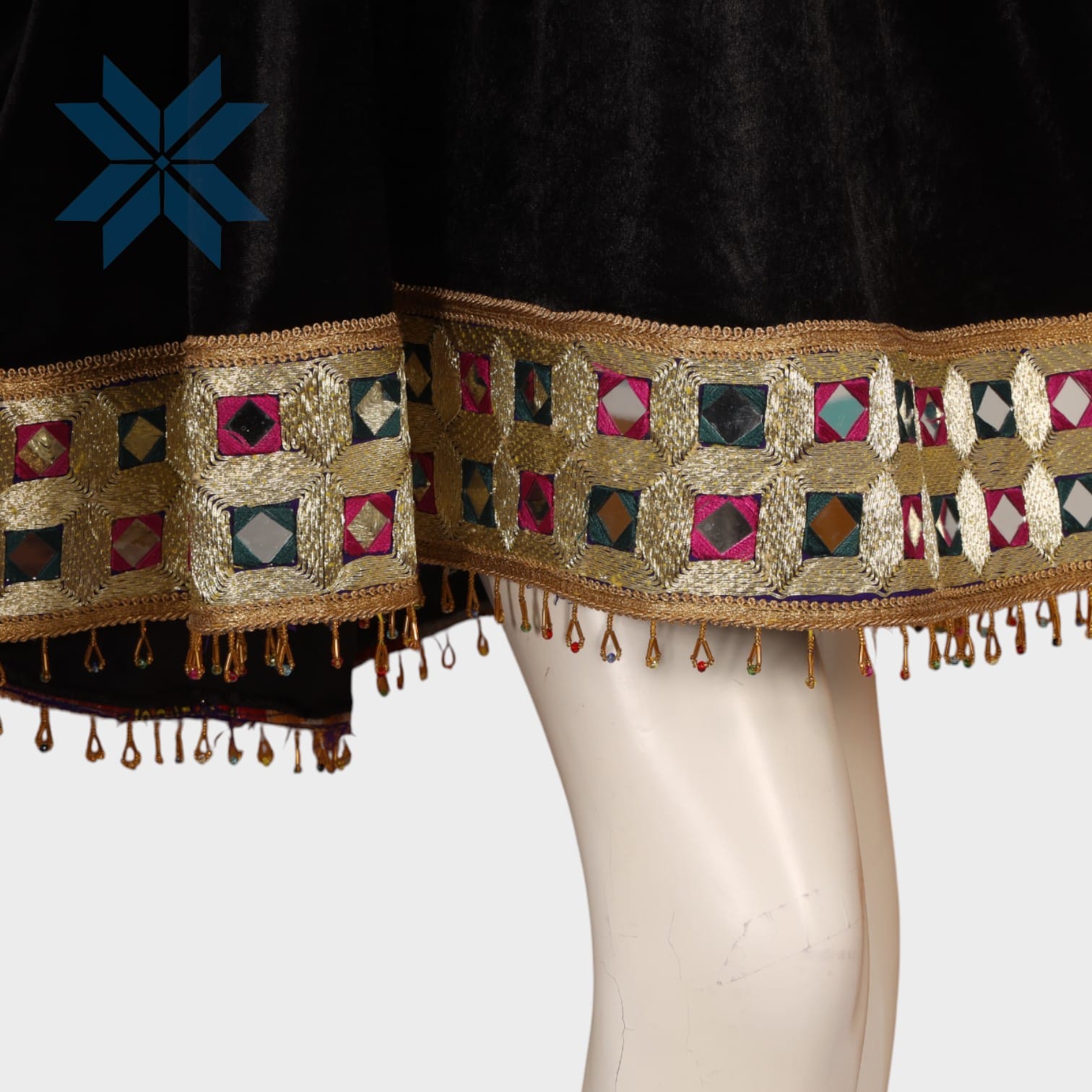 Noorani Black Mirror Dress