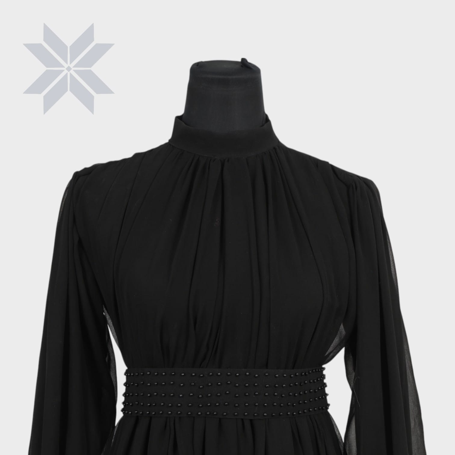  Noor Black Elegance Abaya