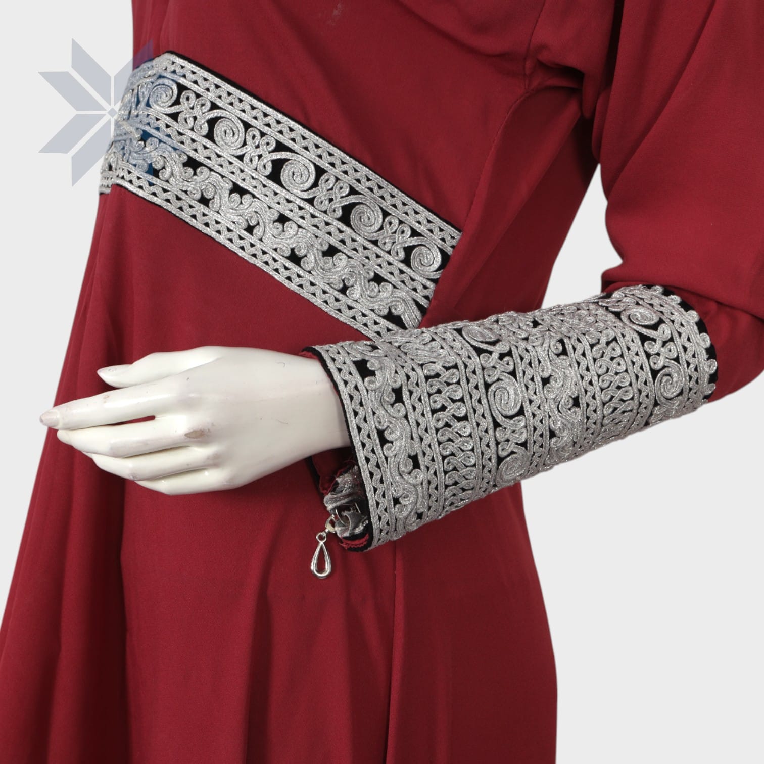 Layali Maroon Grace Dress