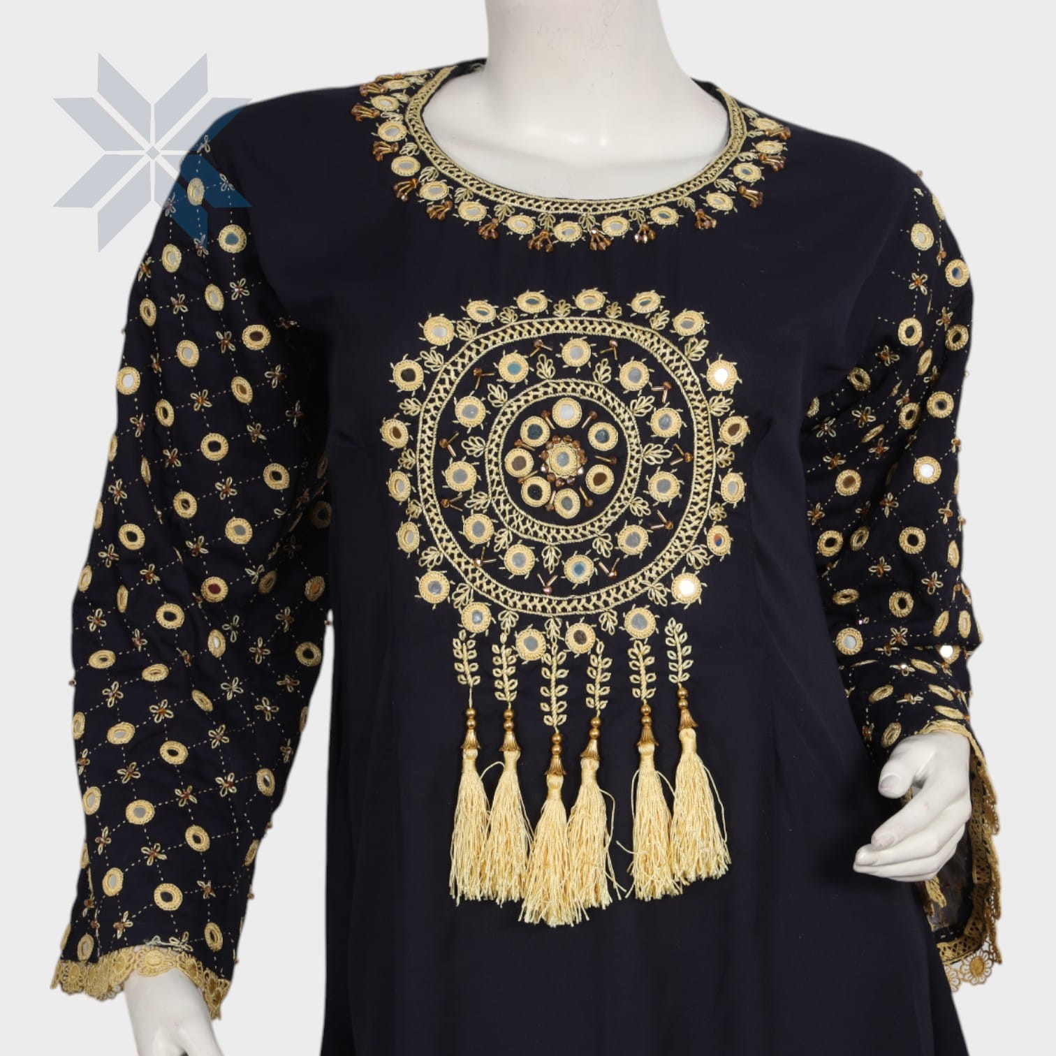 Zarina Black Tassel Dress