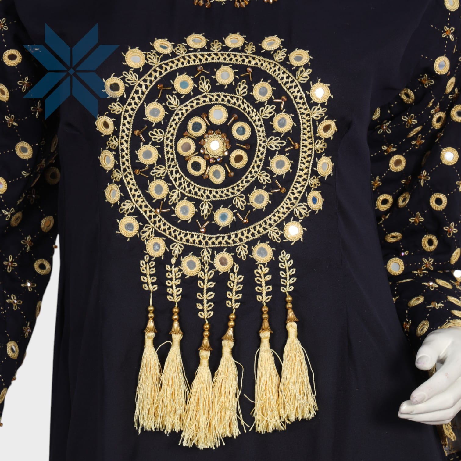 Zarina Black Tassel Dress