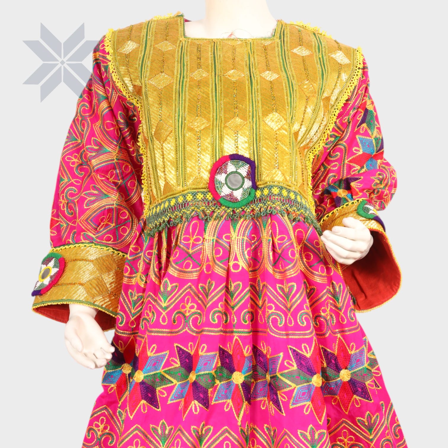 Golden Blossom Traditional Dress