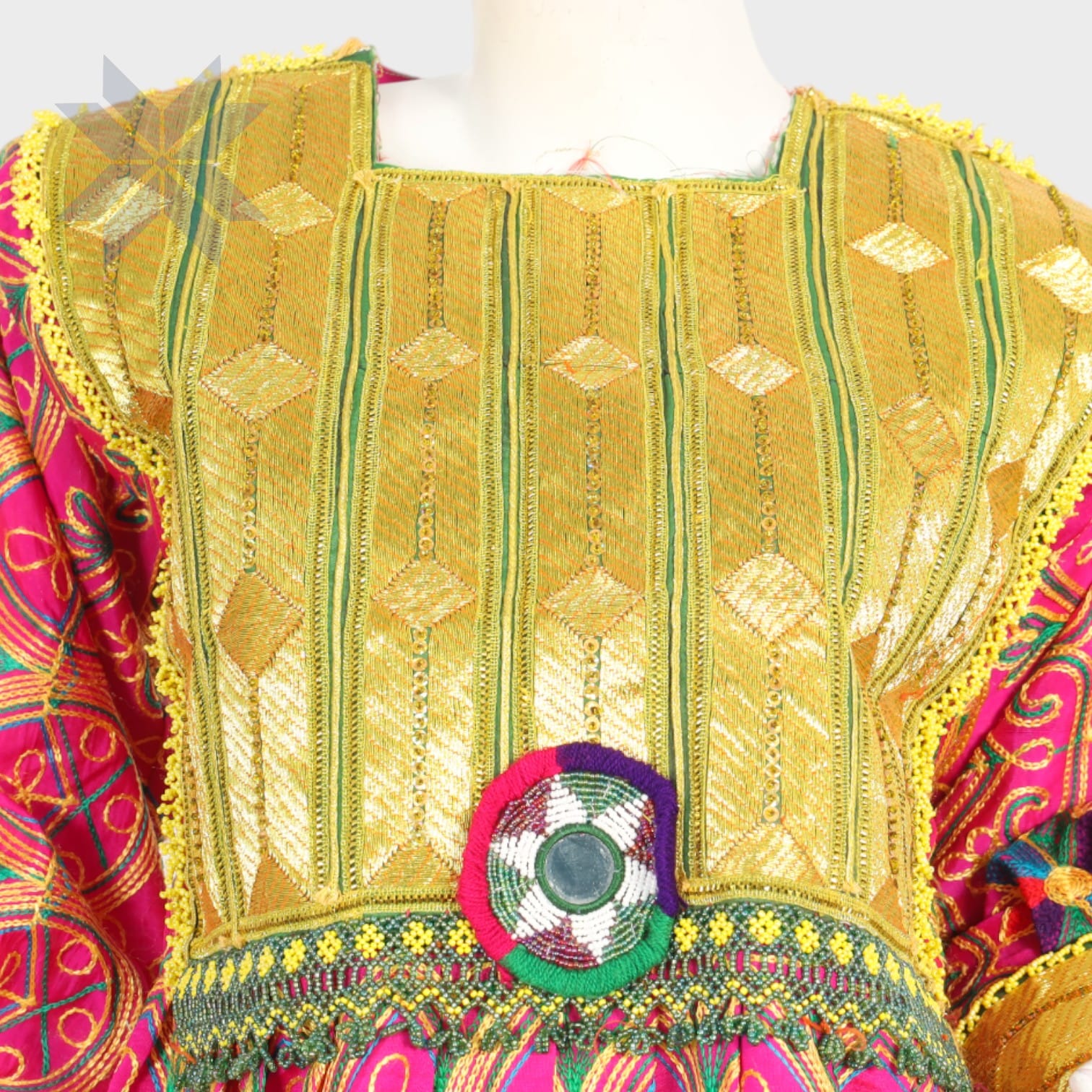 Golden Blossom Traditional Dress