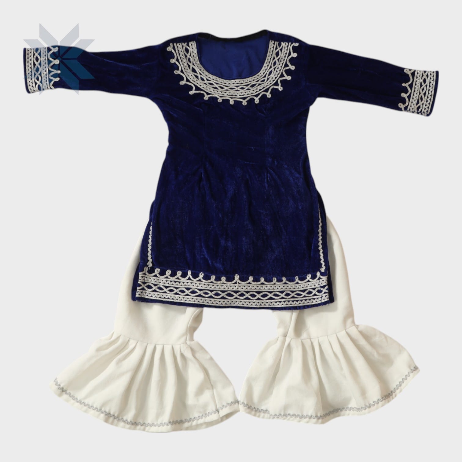 Royal Blue Flared Elegance Set
