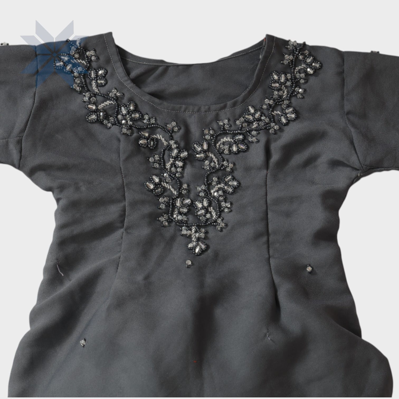 Charcoal Grace Embellished Set