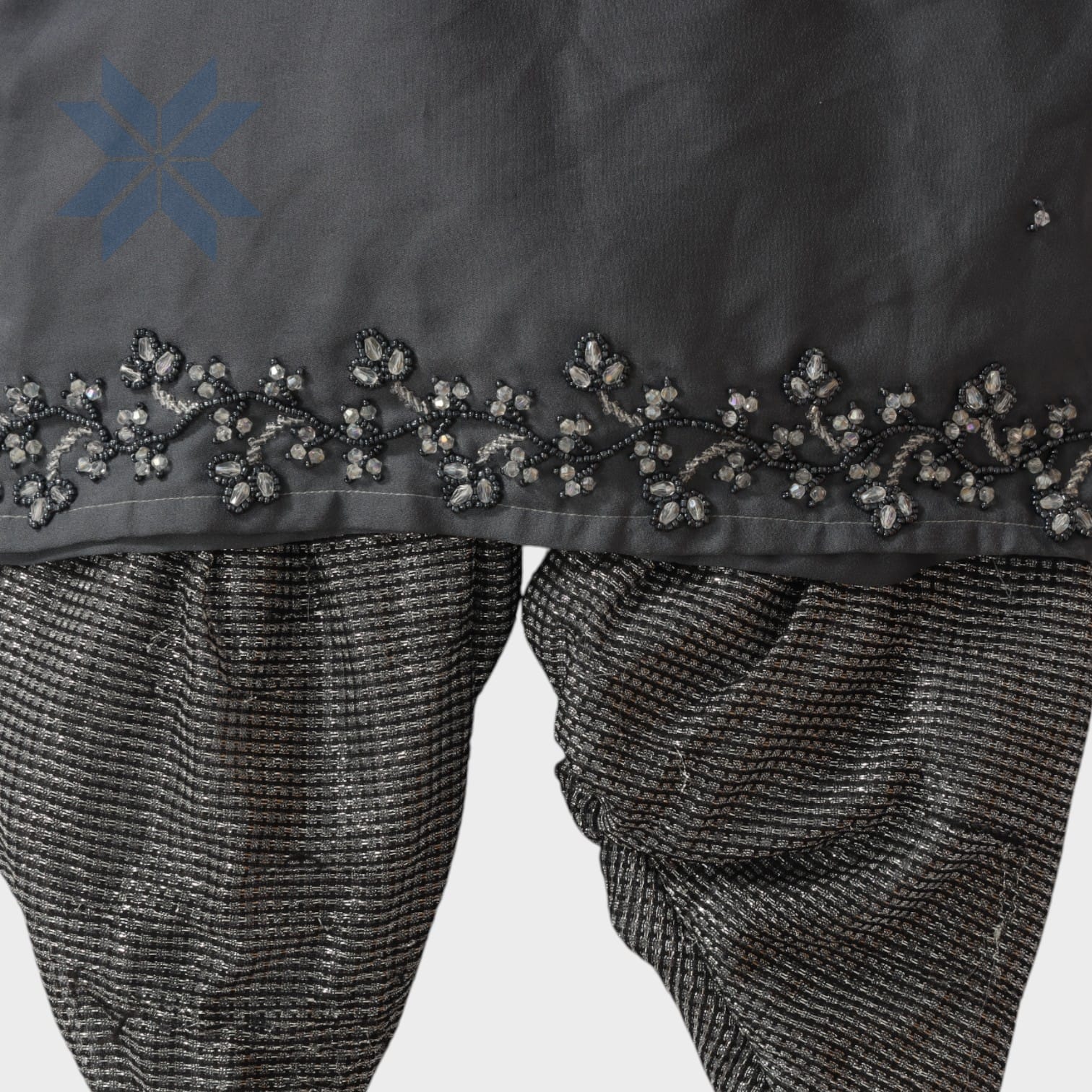 Charcoal Grace Embellished Set