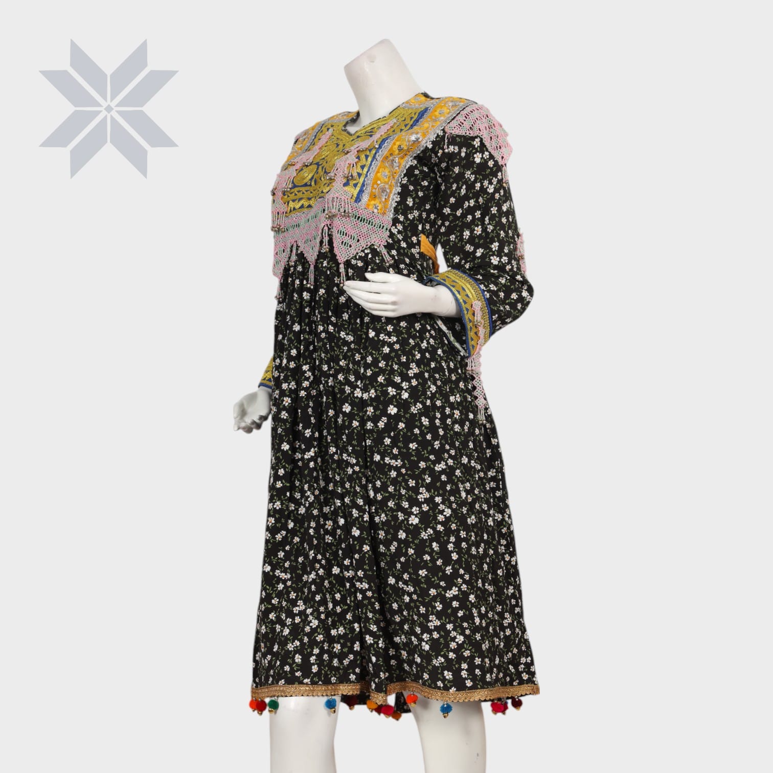 Parwana Floral Tribal Dress