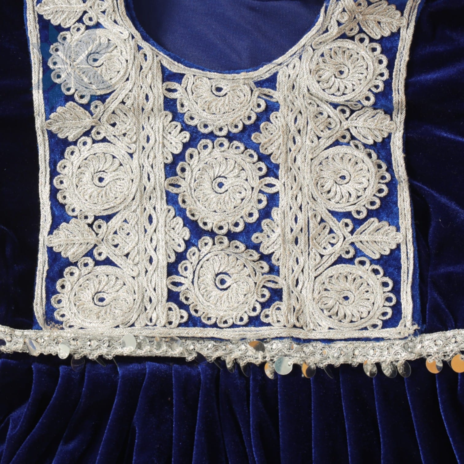 Lapis Royal Afghani Dress