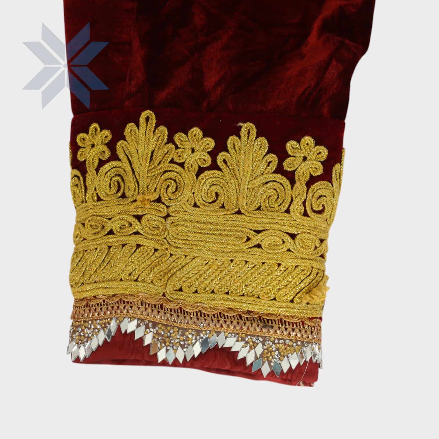 Royal Maroon Afghani Dress with Mustard Salwar