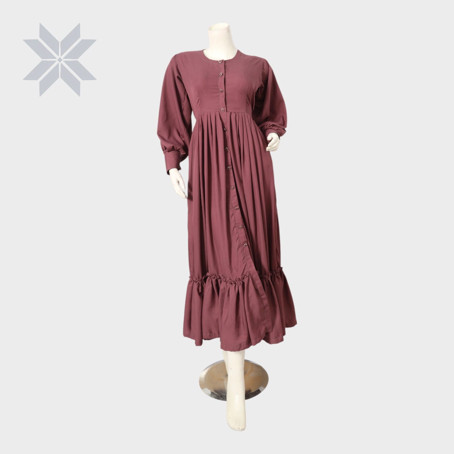 Dusty Rose Flow Maxi Dress