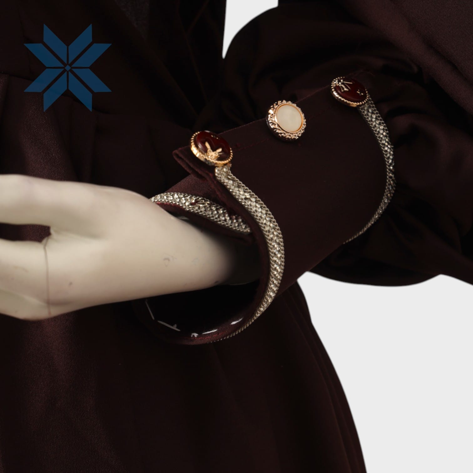 Mocha Eclipse Two-Tone Abaya
