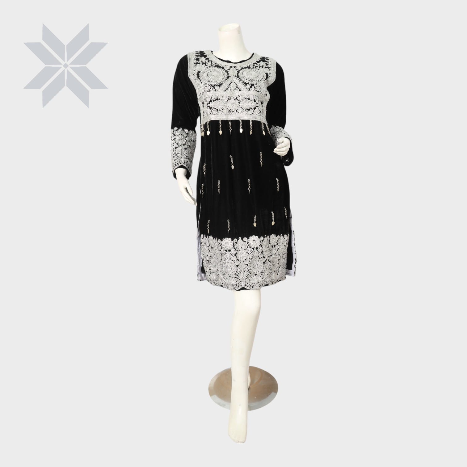 Black Velvet Noor Dress